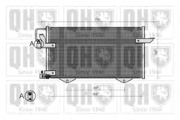 QUINTON HAZELL QCN67 Конденсатор, кондиционер для AUDI 90 (Ауди 90) QUINTON HAZELL QCN67 Конденсатор, кондиционер для AUDI 90 (Ауди 90)