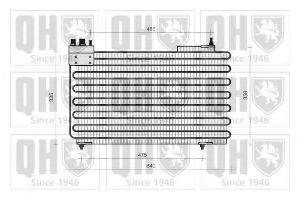 QUINTON HAZELL QCN80 Конденсатор, кондиционер для CITROëN (Cитроëн) QUINTON HAZELL QCN80 Конденсатор, кондиционер для CITROëN (Cитроëн)