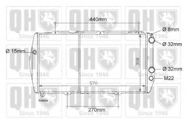 QUINTON HAZELL QER1003 Радиатор, охлаждение двигателя для AUDI 100 (Ауди 100) QUINTON HAZELL QER1003 Радиатор, охлаждение двигателя для AUDI 100 (Ауди 100)