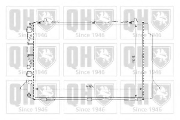 QUINTON HAZELL QER1009 Радиатор, охлаждение двигателя для AUDI 90 (Ауди 90) QUINTON HAZELL QER1009 Радиатор, охлаждение двигателя для AUDI 90 (Ауди 90)