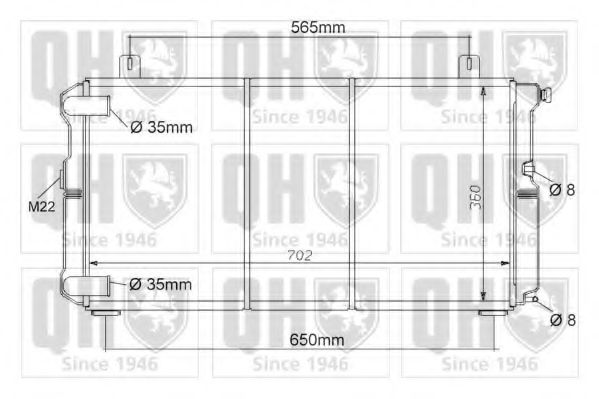 QUINTON HAZELL QER1044 Радиатор, охлаждение двигателя для CITROëN (Cитроëн) QUINTON HAZELL QER1044 Радиатор, охлаждение двигателя для CITROëN (Cитроëн)