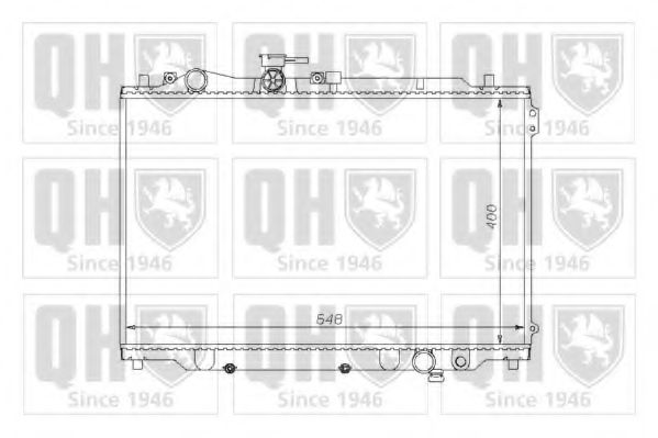 QUINTON HAZELL QER1149 Радиатор, охлаждение двигателя для MAZDA 626 III (Мазда 626 3) QUINTON HAZELL QER1149 Радиатор, охлаждение двигателя для MAZDA 626 III (Мазда 626 3)