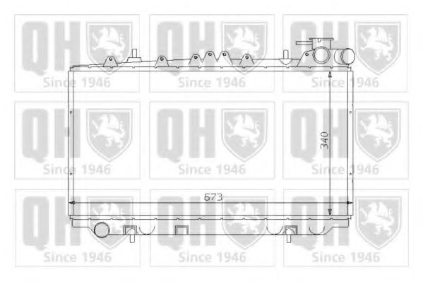 QUINTON HAZELL QER1212 Радиатор, охлаждение двигателя для NISSAN PRIMERA (Ниссан Примера) QUINTON HAZELL QER1212 Радиатор, охлаждение двигателя для NISSAN PRIMERA (Ниссан Примера)