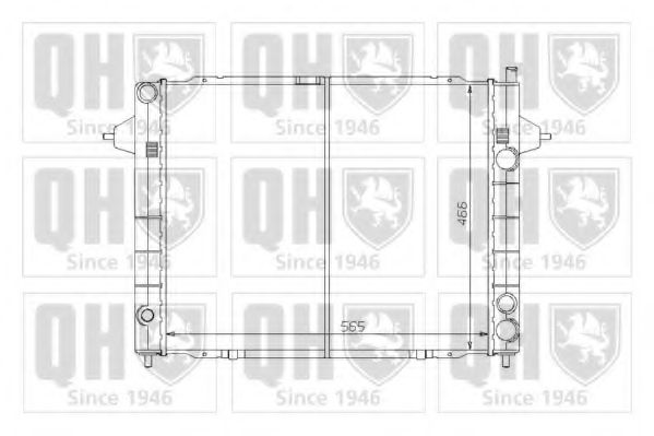 QUINTON HAZELL QER1225 Радиатор, охлаждение двигателя для OPEL (Опель) QUINTON HAZELL QER1225 Радиатор, охлаждение двигателя для OPEL (Опель)