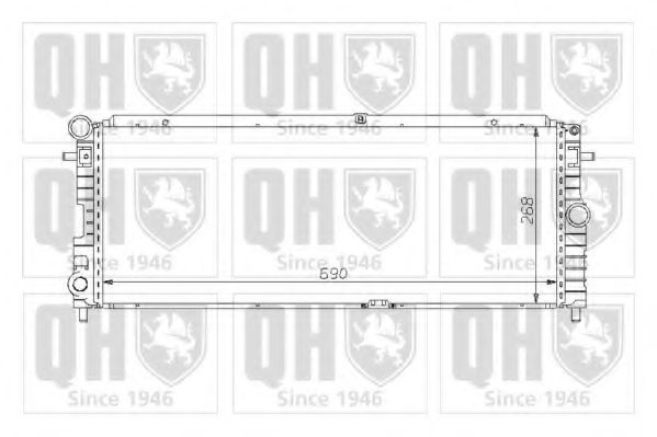 QUINTON HAZELL QER1229 Радиатор, охлаждение двигателя для OPEL (Опель) QUINTON HAZELL QER1229 Радиатор, охлаждение двигателя для OPEL (Опель)