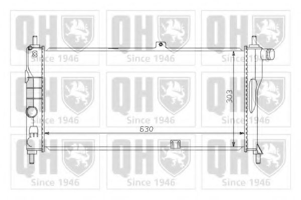 QUINTON HAZELL QER1242 Радиатор, охлаждение двигателя для OPEL (Опель) QUINTON HAZELL QER1242 Радиатор, охлаждение двигателя для OPEL (Опель)