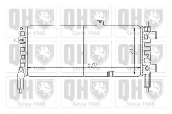 QUINTON HAZELL QER1248 Радиатор, охлаждение двигателя для OPEL CORSA A (Опель Cорса а) QUINTON HAZELL QER1248 Радиатор, охлаждение двигателя для OPEL CORSA A (Опель Cорса а)