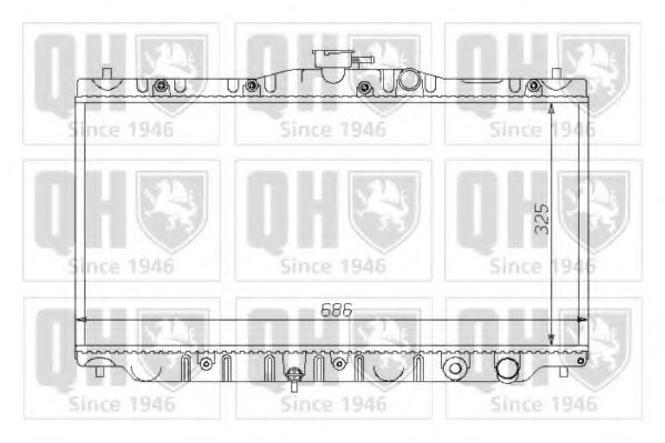 QUINTON HAZELL QER1251 Радиатор, охлаждение двигателя для HONDA PRELUDE III (Хонда Прэлудэ 3) QUINTON HAZELL QER1251 Радиатор, охлаждение двигателя для HONDA PRELUDE III (Хонда Прэлудэ 3)