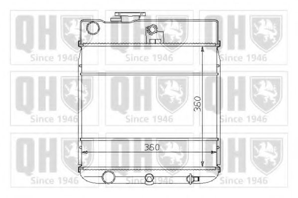 QUINTON HAZELL QER1257 Радиатор, охлаждение двигателя для PEUGEOT 305 II (Пежо 305 2) QUINTON HAZELL QER1257 Радиатор, охлаждение двигателя для PEUGEOT 305 II (Пежо 305 2)