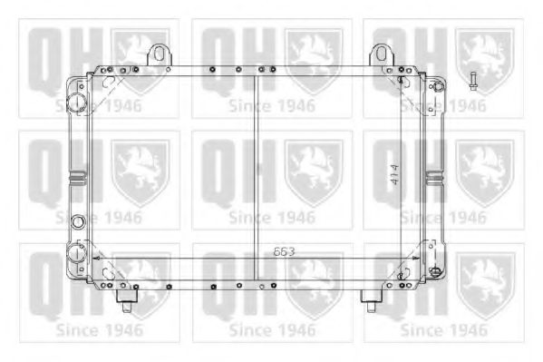 QUINTON HAZELL QER1274 Радиатор, охлаждение двигателя для PEUGEOT (Пежо) QUINTON HAZELL QER1274 Радиатор, охлаждение двигателя для PEUGEOT (Пежо)