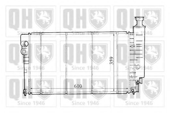 QUINTON HAZELL QER1283 Радиатор, охлаждение двигателя для PEUGEOT (Пежо) QUINTON HAZELL QER1283 Радиатор, охлаждение двигателя для PEUGEOT (Пежо)