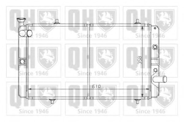 QUINTON HAZELL QER1299 Радиатор, охлаждение двигателя для PEUGEOT 309 II (Пежо 309 2) QUINTON HAZELL QER1299 Радиатор, охлаждение двигателя для PEUGEOT 309 II (Пежо 309 2)