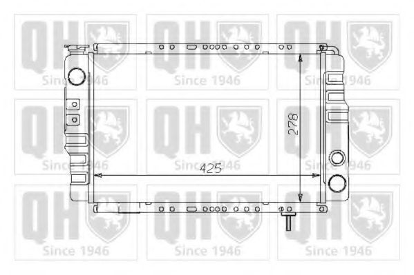 QUINTON HAZELL QER1300 Радиатор, охлаждение двигателя для RENAULT LE CAR (Рено Лэ cар) QUINTON HAZELL QER1300 Радиатор, охлаждение двигателя для RENAULT LE CAR (Рено Лэ cар)