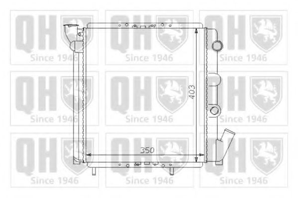 QUINTON HAZELL QER1308 Радиатор, охлаждение двигателя для RENAULT 9 (Рено 9) QUINTON HAZELL QER1308 Радиатор, охлаждение двигателя для RENAULT 9 (Рено 9)