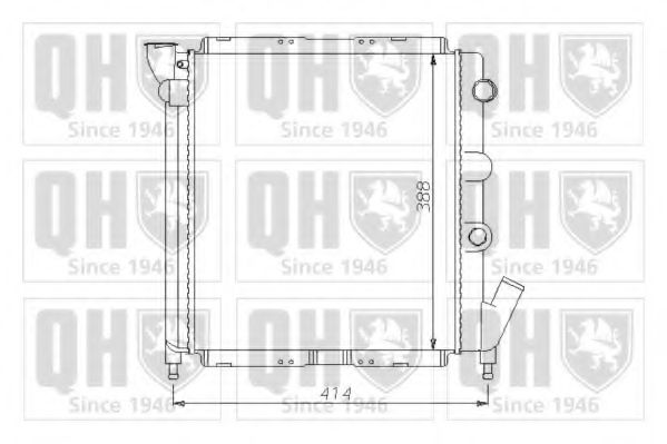 QUINTON HAZELL QER1331 Радиатор, охлаждение двигателя для RENAULT 9 (Рено 9) QUINTON HAZELL QER1331 Радиатор, охлаждение двигателя для RENAULT 9 (Рено 9)