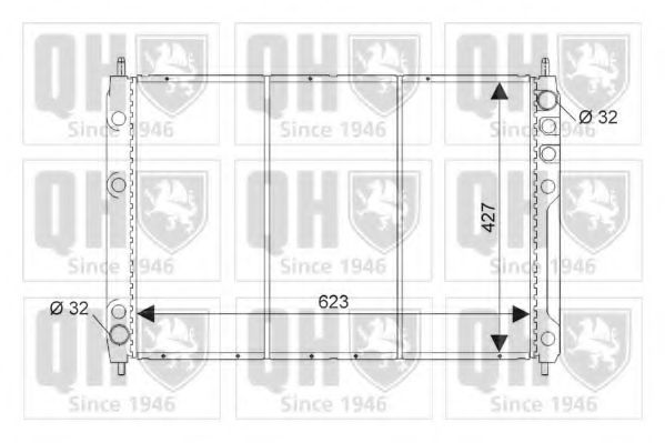 QUINTON HAZELL QER1362 Радиатор, охлаждение двигателя для HONDA (Хонда) QUINTON HAZELL QER1362 Радиатор, охлаждение двигателя для HONDA (Хонда)
