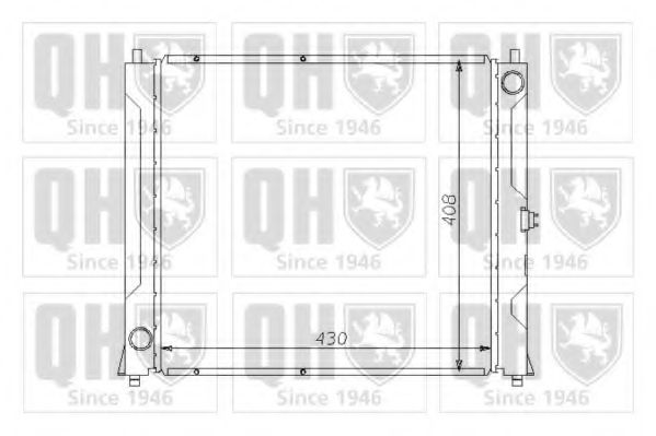 QUINTON HAZELL QER1364 Радиатор, охлаждение двигателя для ROVER 400 (Ровер 400) QUINTON HAZELL QER1364 Радиатор, охлаждение двигателя для ROVER 400 (Ровер 400)