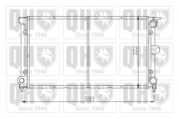 QUINTON HAZELL QER1399 Радиатор, охлаждение двигателя для SEAT TOLEDO (Сеат Толэдо) QUINTON HAZELL QER1399 Радиатор, охлаждение двигателя для SEAT TOLEDO (Сеат Толэдо)
