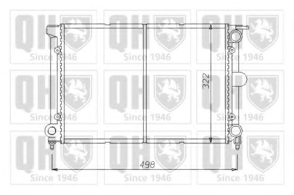 QUINTON HAZELL QER1410 Радиатор, охлаждение двигателя для VOLKSWAGEN (Фольксваген) QUINTON HAZELL QER1410 Радиатор, охлаждение двигателя для VOLKSWAGEN (Фольксваген)