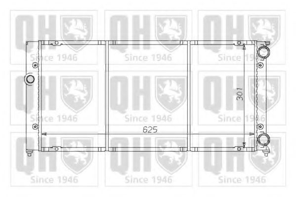 QUINTON HAZELL QER1414 Радиатор, охлаждение двигателя для VOLKSWAGEN CABRIO III (Фольксваген Cабрио 3) QUINTON HAZELL QER1414 Радиатор, охлаждение двигателя для VOLKSWAGEN CABRIO III (Фольксваген Cабрио 3)