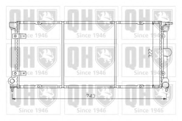 QUINTON HAZELL QER1427 Радиатор, охлаждение двигателя для VOLKSWAGEN (Фольксваген) QUINTON HAZELL QER1427 Радиатор, охлаждение двигателя для VOLKSWAGEN (Фольксваген)