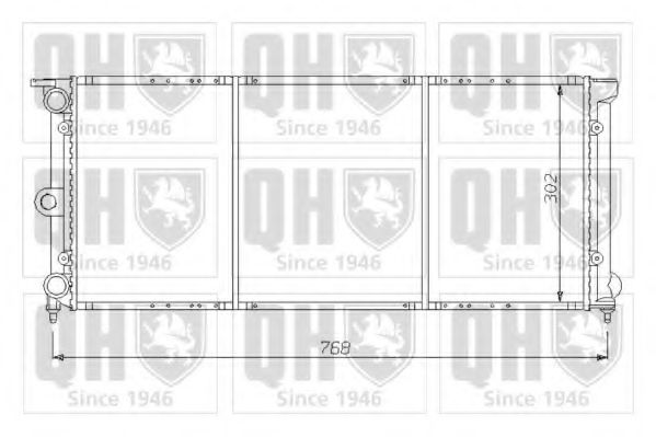 QUINTON HAZELL QER1461 Радиатор, охлаждение двигателя для VOLKSWAGEN QUANTUM (Фольксваген Qуантум) QUINTON HAZELL QER1461 Радиатор, охлаждение двигателя для VOLKSWAGEN QUANTUM (Фольксваген Qуантум)