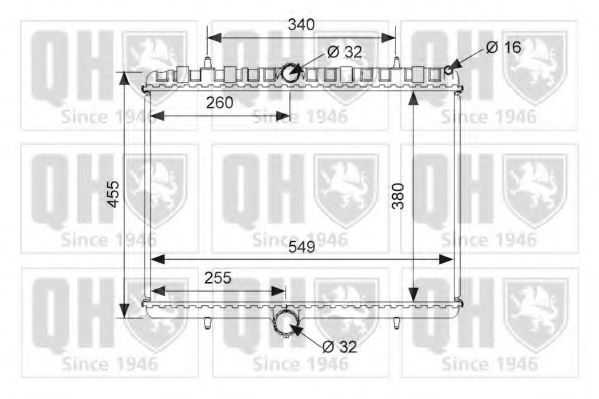 QUINTON HAZELL QER1489 Радиатор, охлаждение двигателя для PEUGEOT (Пежо) QUINTON HAZELL QER1489 Радиатор, охлаждение двигателя для PEUGEOT (Пежо)