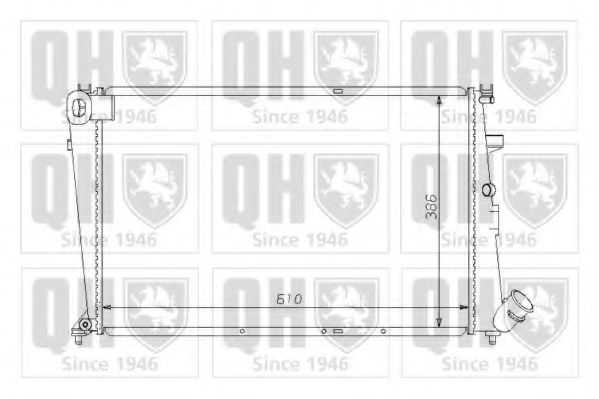 QUINTON HAZELL QER1502 Радиатор, охлаждение двигателя для CITROËN XANTIA (CитроËн Ксантиа) QUINTON HAZELL QER1502 Радиатор, охлаждение двигателя для CITROËN XANTIA (CитроËн Ксантиа)
