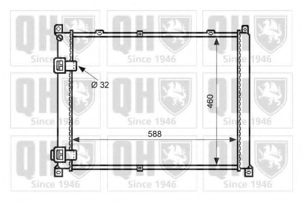 QUINTON HAZELL QER1536 Радиатор, охлаждение двигателя для RENAULT SAFRANE (Рено Сафранэ) QUINTON HAZELL QER1536 Радиатор, охлаждение двигателя для RENAULT SAFRANE (Рено Сафранэ)