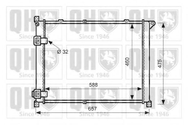 QUINTON HAZELL QER1537 Радиатор, охлаждение двигателя для RENAULT SAFRANE (Рено Сафранэ) QUINTON HAZELL QER1537 Радиатор, охлаждение двигателя для RENAULT SAFRANE (Рено Сафранэ)