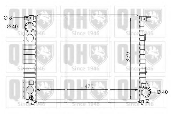 QUINTON HAZELL QER1864 Радиатор, охлаждение двигателя для BMW 7 (Бмв 7) QUINTON HAZELL QER1864 Радиатор, охлаждение двигателя для BMW 7 (Бмв 7)
