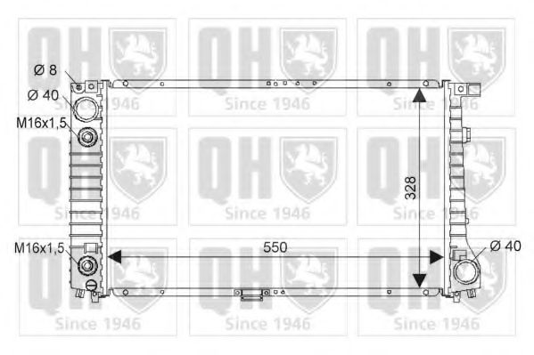 QUINTON HAZELL QER1865 Радиатор, охлаждение двигателя для BMW 7 (Бмв 7) QUINTON HAZELL QER1865 Радиатор, охлаждение двигателя для BMW 7 (Бмв 7)