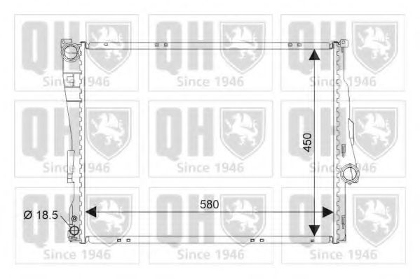 QUINTON HAZELL QER1901 Радиатор, охлаждение двигателя для BMW (Бмв) QUINTON HAZELL QER1901 Радиатор, охлаждение двигателя для BMW (Бмв)