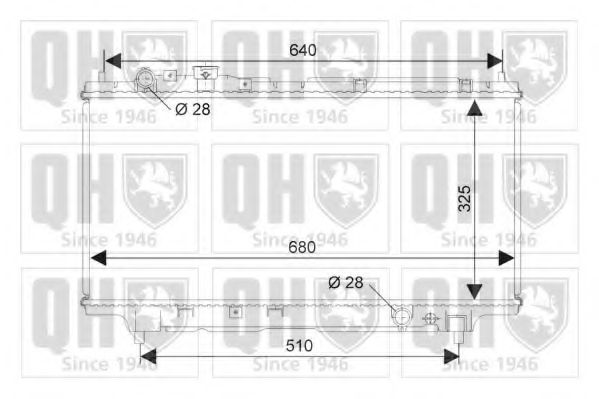 QUINTON HAZELL QER1943 Радиатор, охлаждение двигателя для MAZDA PROTEG V (Мазда Протэг v) QUINTON HAZELL QER1943 Радиатор, охлаждение двигателя для MAZDA PROTEG V (Мазда Протэг v)