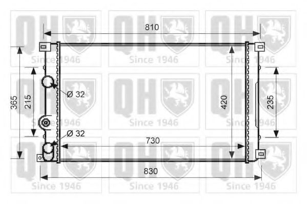 QUINTON HAZELL QER1987 Радиатор, охлаждение двигателя для OPEL (Опель) QUINTON HAZELL QER1987 Радиатор, охлаждение двигателя для OPEL (Опель)
