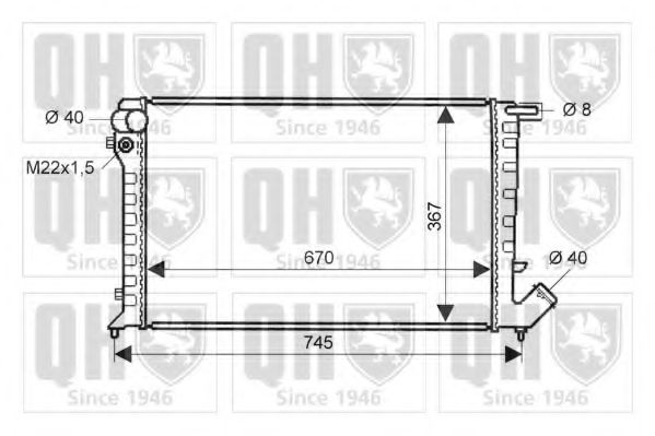 QUINTON HAZELL QER2062 Радиатор, охлаждение двигателя для PEUGEOT (Пежо) QUINTON HAZELL QER2062 Радиатор, охлаждение двигателя для PEUGEOT (Пежо)
