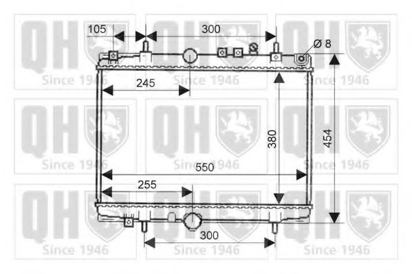 QUINTON HAZELL QER2102 Радиатор, охлаждение двигателя для PEUGEOT (Пежо) QUINTON HAZELL QER2102 Радиатор, охлаждение двигателя для PEUGEOT (Пежо)