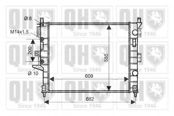 QUINTON HAZELL QER2242 Радиатор, охлаждение двигателя для MERCEDES-BENZ M-CLASS (Мэрcэдэс-бэнз М-cласс) QUINTON HAZELL QER2242 Радиатор, охлаждение двигателя для MERCEDES-BENZ M-CLASS (Мэрcэдэс-бэнз М-cласс)