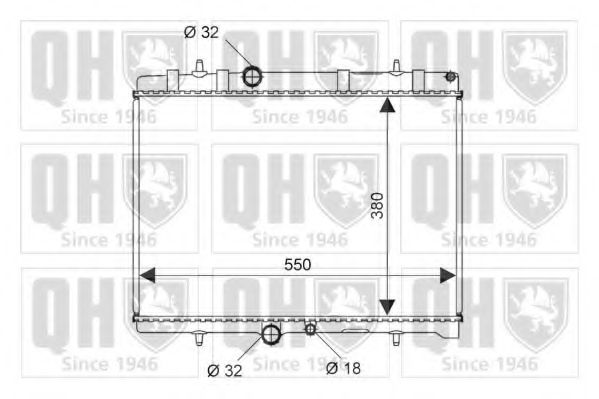 QUINTON HAZELL QER2278 Радиатор, охлаждение двигателя для PEUGEOT (Пежо) QUINTON HAZELL QER2278 Радиатор, охлаждение двигателя для PEUGEOT (Пежо)