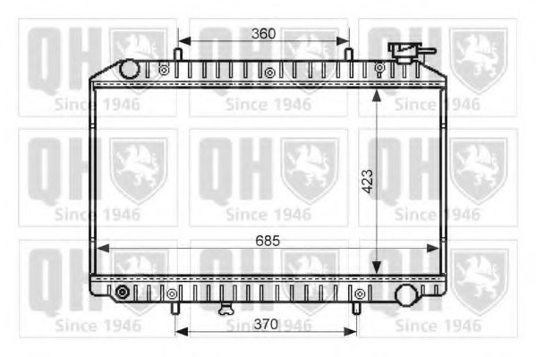 QUINTON HAZELL QER2440 Радиатор, охлаждение двигателя для NISSAN (Ниссан) QUINTON HAZELL QER2440 Радиатор, охлаждение двигателя для NISSAN (Ниссан)