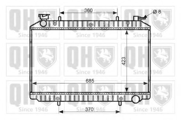 QUINTON HAZELL QER2441 Радиатор, охлаждение двигателя для NISSAN (Ниссан) QUINTON HAZELL QER2441 Радиатор, охлаждение двигателя для NISSAN (Ниссан)
