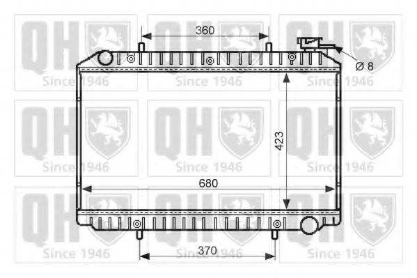 QUINTON HAZELL QER2443 Радиатор, охлаждение двигателя для NISSAN (Ниссан) QUINTON HAZELL QER2443 Радиатор, охлаждение двигателя для NISSAN (Ниссан)