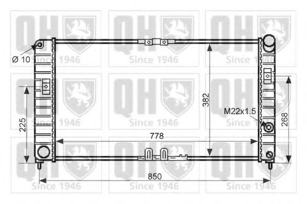 QUINTON HAZELL QER2457 Радиатор, охлаждение двигателя 