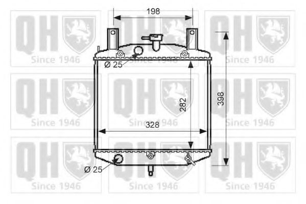 QUINTON HAZELL QER2559 Радиатор, охлаждение двигателя для DAIHATSU CUORE III (Дайхатсу Cуорэ 3) QUINTON HAZELL QER2559 Радиатор, охлаждение двигателя для DAIHATSU CUORE III (Дайхатсу Cуорэ 3)
