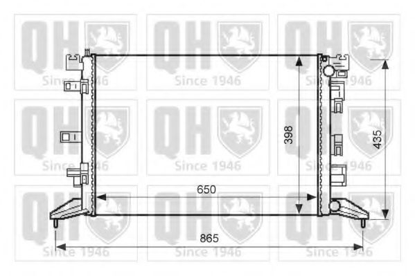 QUINTON HAZELL QER2593 Радиатор, охлаждение двигателя для RENAULT MASTER I (Рено Мастэр и) QUINTON HAZELL QER2593 Радиатор, охлаждение двигателя для RENAULT MASTER I (Рено Мастэр и)