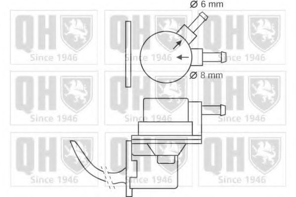 QUINTON HAZELL QFP19 Топливный насос для AUDI 100 (Ауди 100) QUINTON HAZELL QFP19 Топливный насос для AUDI 100 (Ауди 100)