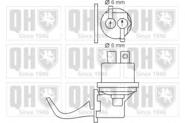 QUINTON HAZELL QFP264 Топливный насос для PEUGEOT 205 II (Пежо 205 2) QUINTON HAZELL QFP264 Топливный насос для PEUGEOT 205 II (Пежо 205 2)