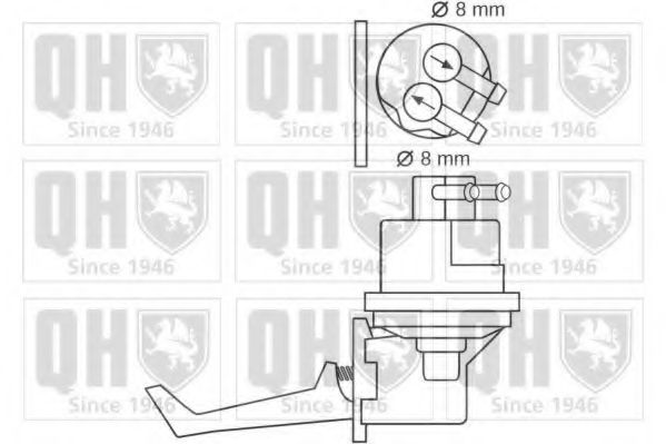 QUINTON HAZELL QFP265 Топливный насос для RENAULT LUTECIA I (Рено Лутэcиа и) QUINTON HAZELL QFP265 Топливный насос для RENAULT LUTECIA I (Рено Лутэcиа и)