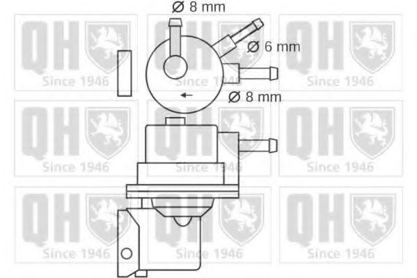 QUINTON HAZELL QFP277 Топливный насос для FIAT DUNA (Фиат Дуна) QUINTON HAZELL QFP277 Топливный насос для FIAT DUNA (Фиат Дуна)