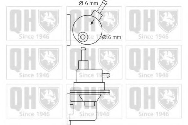 QUINTON HAZELL QFP46 Топливный насос для PEUGEOT (Пежо) QUINTON HAZELL QFP46 Топливный насос для PEUGEOT (Пежо)